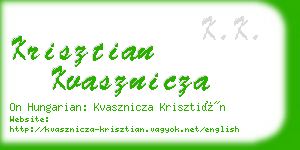 krisztian kvasznicza business card